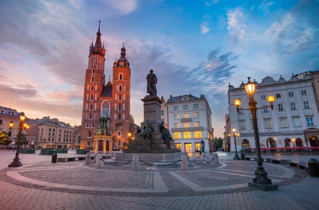 La vieille ville de Cracovie, Pologne