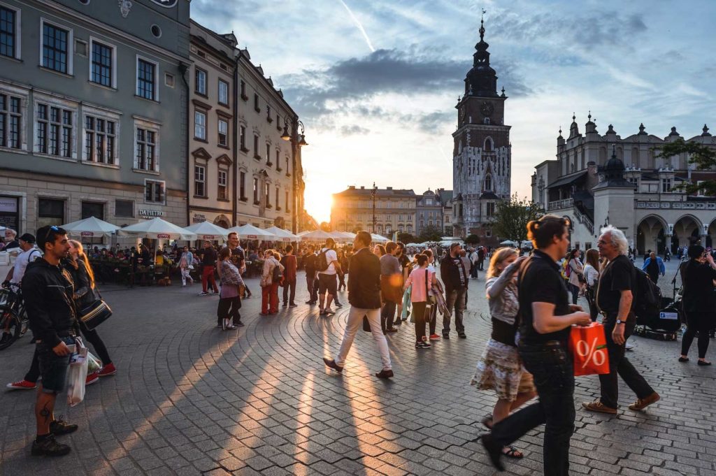 La vieille ville de Cracovie, Pologne