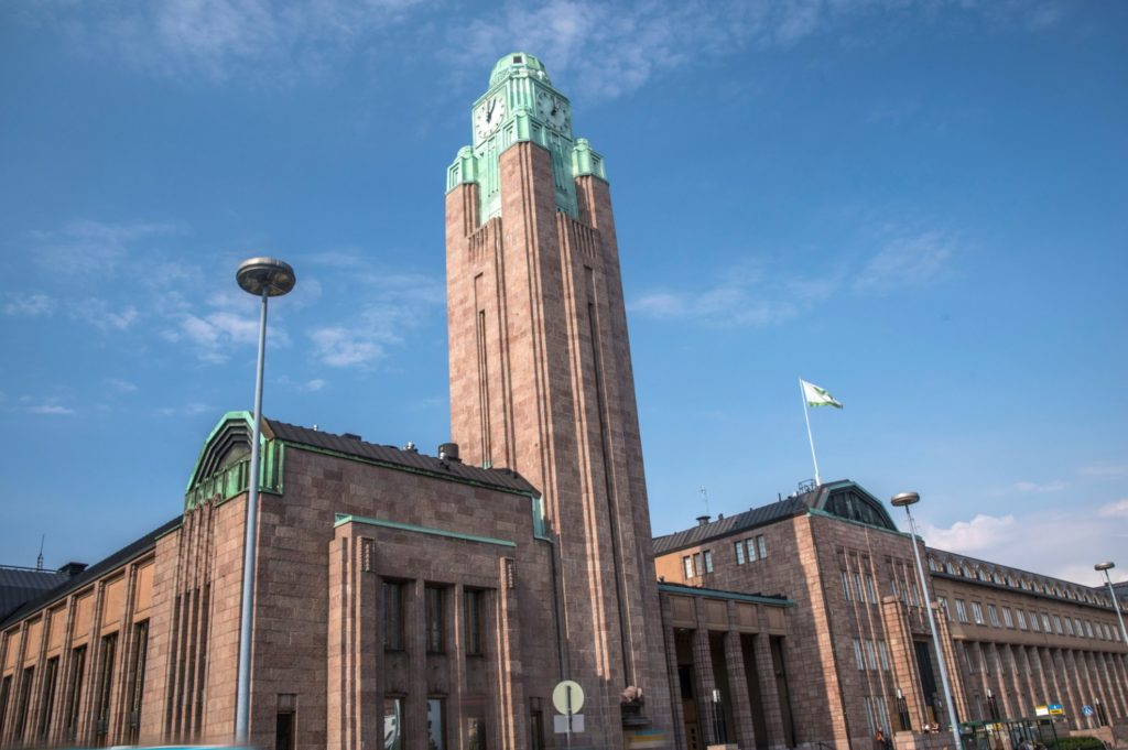 La gare d'Helsinki, Finlande