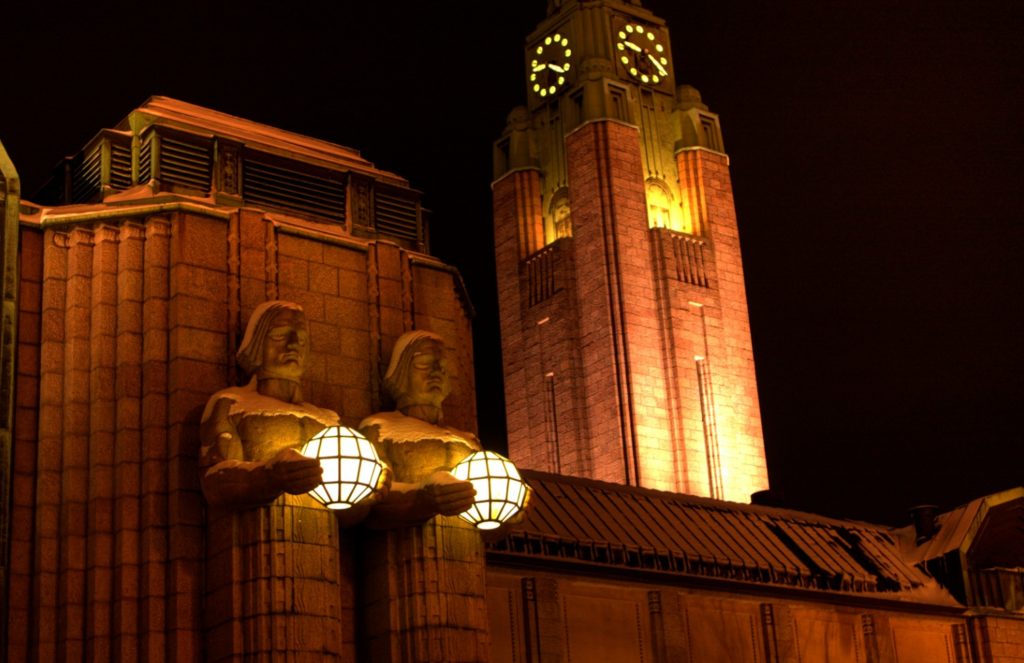 La gare d'Helsinki, Finlande